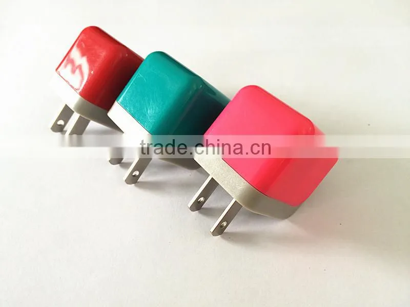 For Samsung for iPhone universal home charger 5V 1A US folding plug travel wall charger with lead-free material