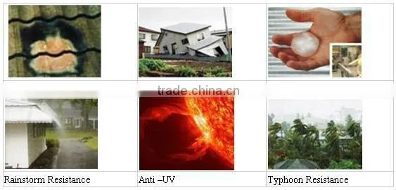 european light weight mix color classic roof tile