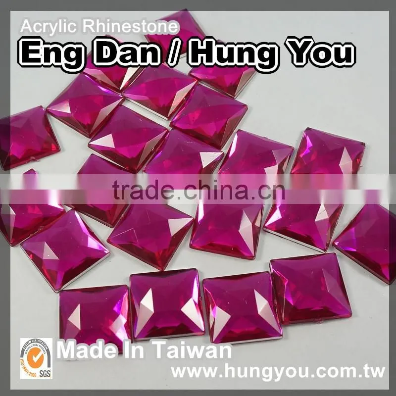 Bulk Rhinestone Wholesale Square Shape Flat Back For Clothing