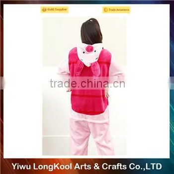 High quality hot sale animal cosplay costume pink pig christmas costume