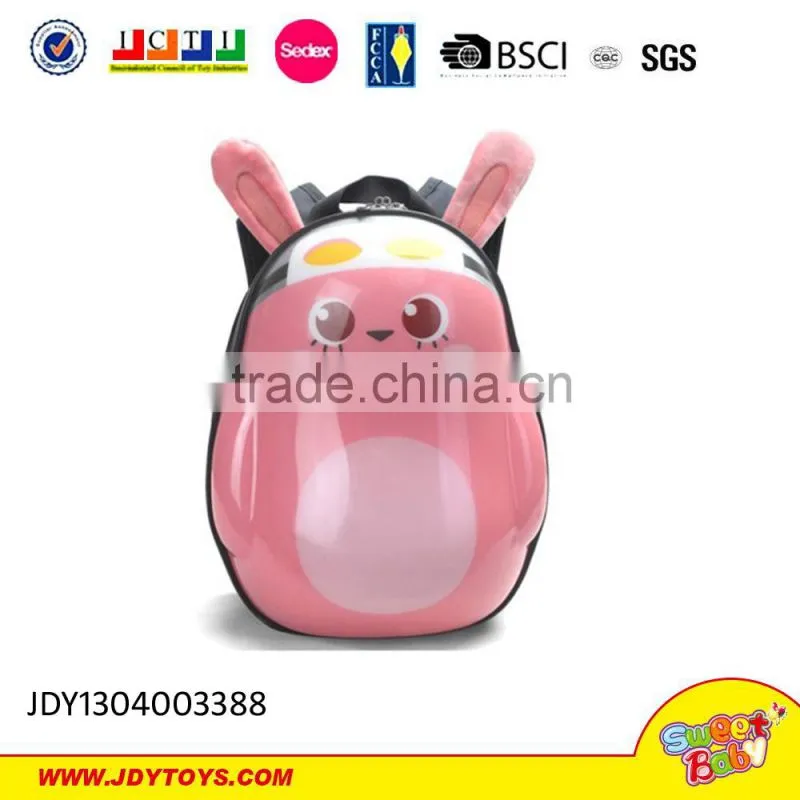 2015 Hot sell 3D school bag with lights for kis travel bag toy for chirldren