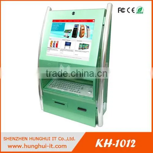 High Quality Wall Mounted Internet Kiosk / Ticket Printer Touch Screen Kiosk / Wall Mount Information KIosk