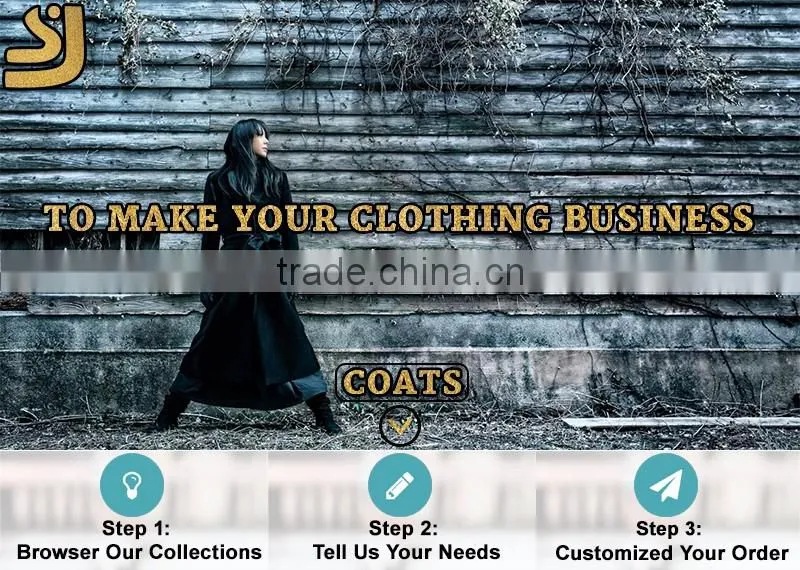 SHANGYI black 3/4 sleeve zipper cropped fur coat for woman