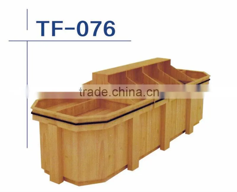 Hot Sale Thick Wooden Bulk tank For Supermarket