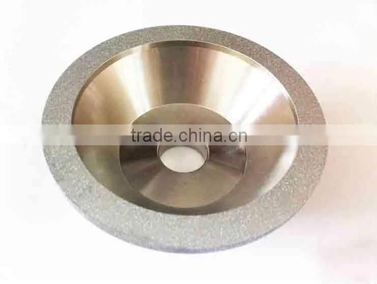 Electroplated diamond cutting wheels with triangle shape on the surface