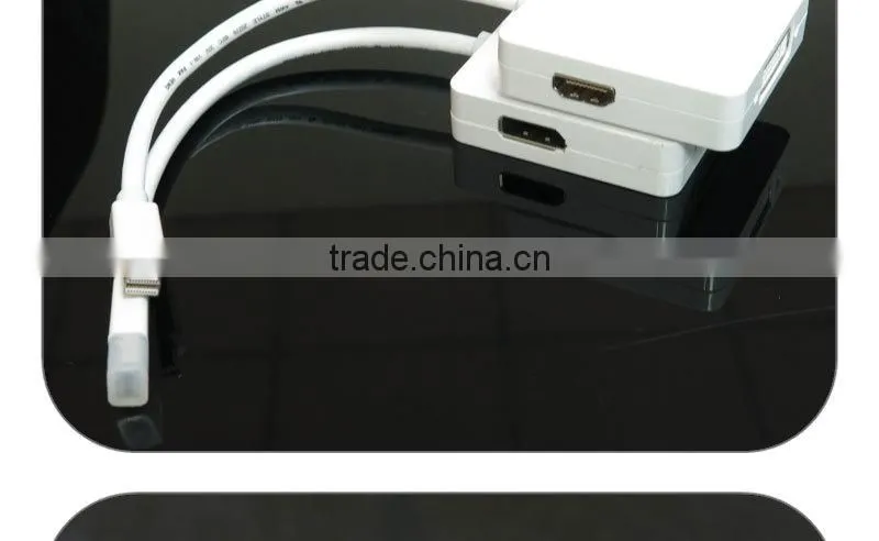 Mini DisplayPort to HDMI DVI & DisplayPort Adapter - White
