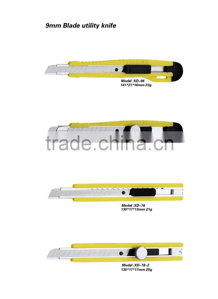 9mm Snap Off Blade Plastic handle art Stationery Cutter