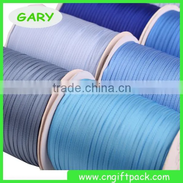500y/roll 1/8 inch Blue Grosgrain Ribbon Wholesale