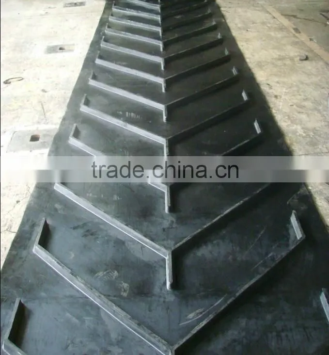 Sidewall Rubber Conveyor Belt Elevator Conveyor Belt Cleated conveyor belt