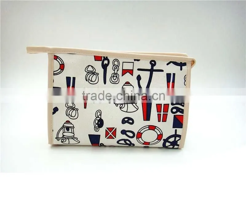 Promotional canvas cosmetic travel bag made in Guangzhou China