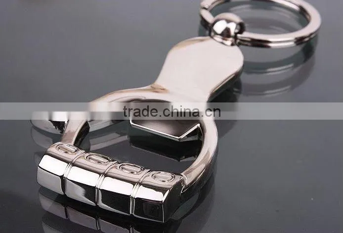 Top quality promotional metal beer opener key chain