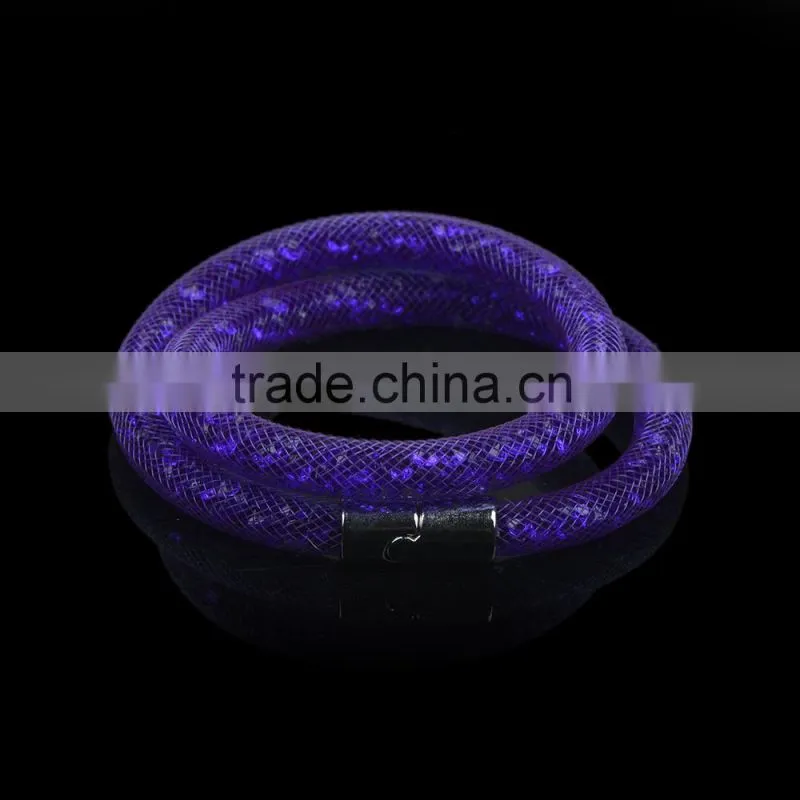 New design high good quality mesh stardust double bracelet for women
