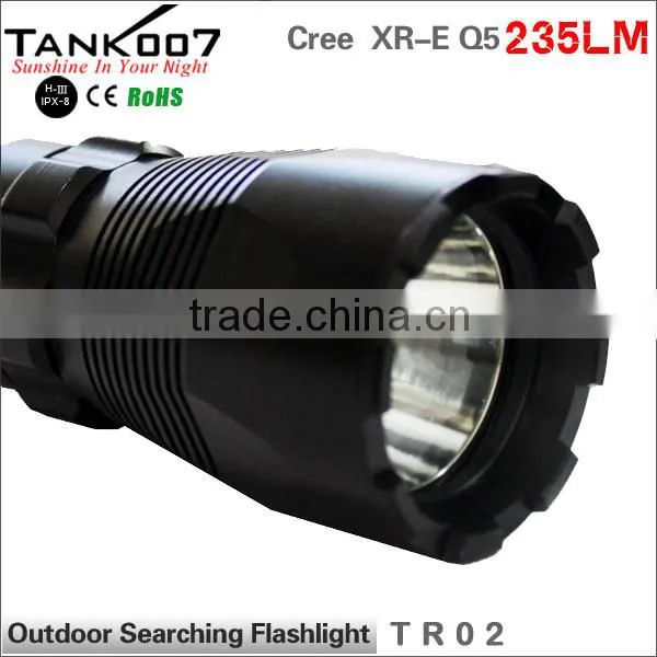 diving light ourdoor searching torch XR-E Q5 flat led flashlight