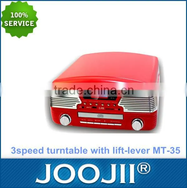 New Arrival Tuntable CD player with USB /SD Recording function