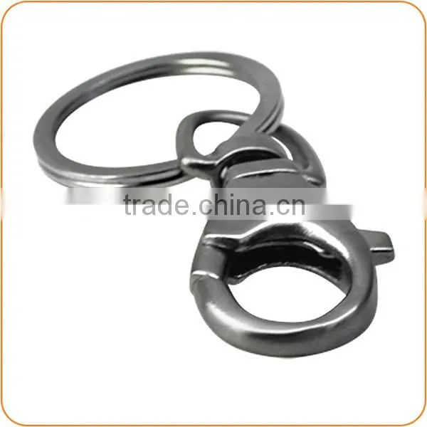 new fashion elegant stainless steel floating locket key chain luxury