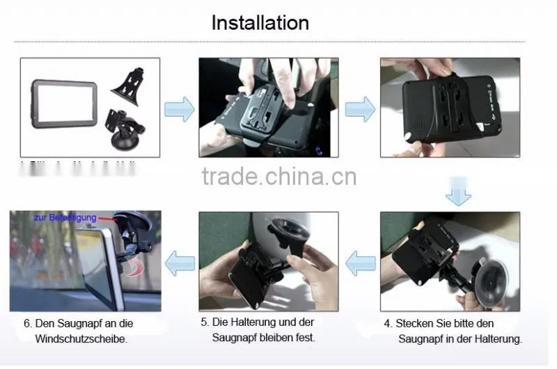 OEM Manufacturer 4GB WinCE 6.0 GPS Navigation for car
