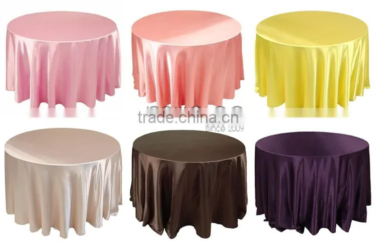 Satin cheap table cloth