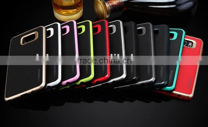 Fashion motomo cover case for S7 S7 edge Motomo Hybrid Silicon TPU 3 In 1 Brushed Tough Back Covers Shell for s7