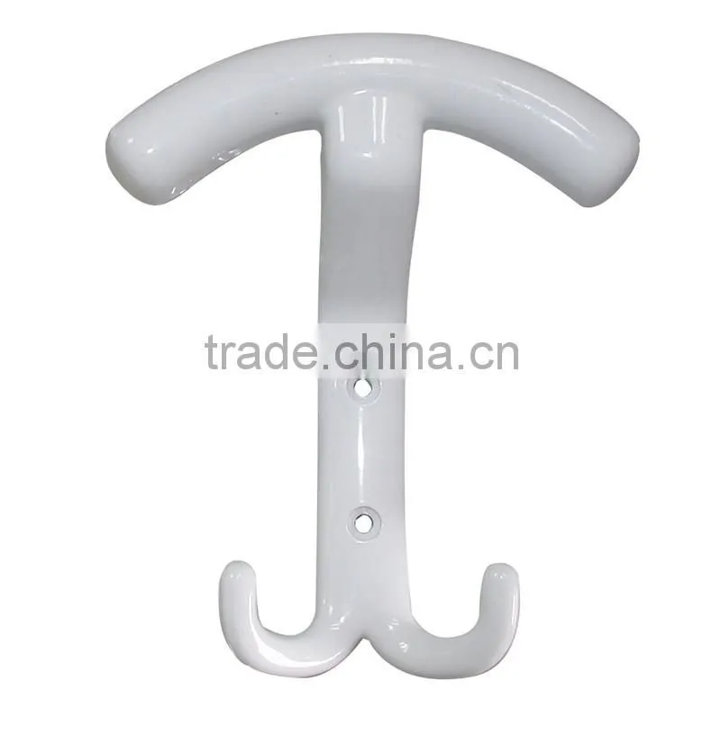 Wholesale zamak coat hook,double coat hook,toilet coat hook