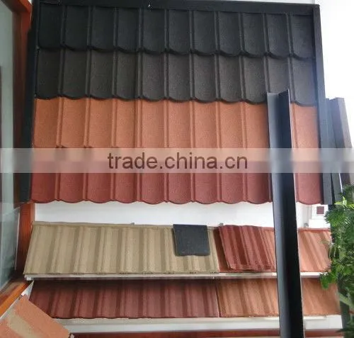 Stone coated roof tile making machine