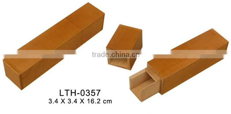 wooden tube with holder