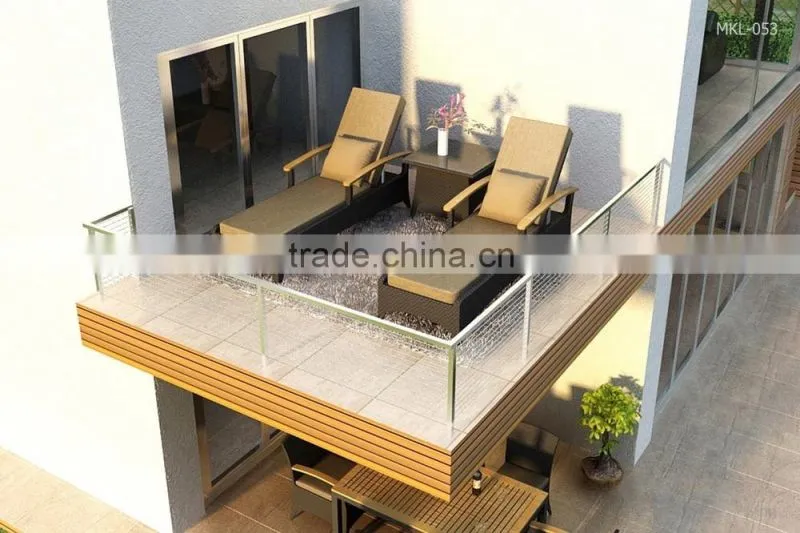Resin Rattan Design Outdoor Sun Lounger - Patio Sunbed Furniture - Outdoor Furniture - Patio Outdoor Furniture