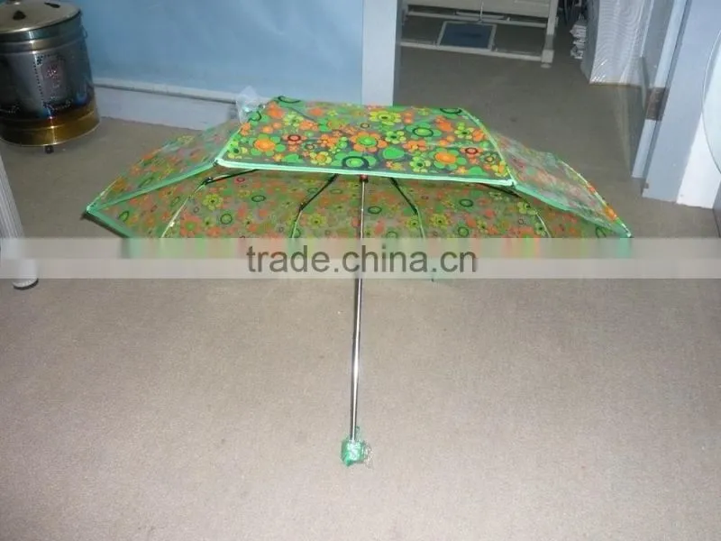 manual open folding in clear umbrella