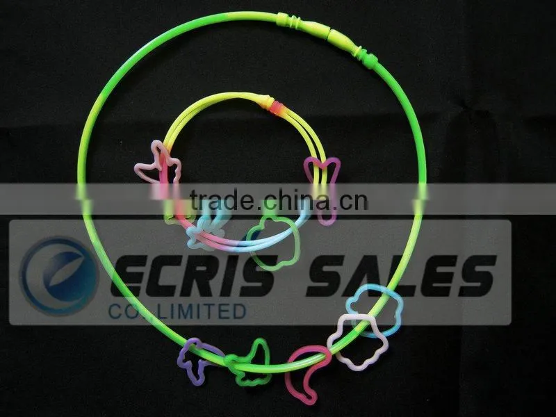 glowing silicone necklace