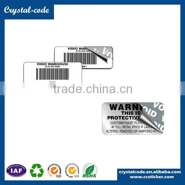 High quality custom tamper evident material electronic products warranty repair VOID type security label