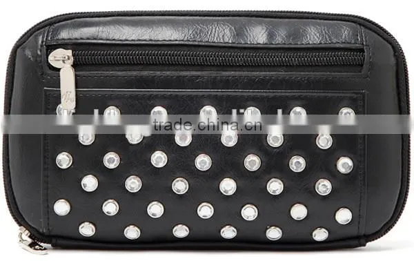 lady travel leather wallet