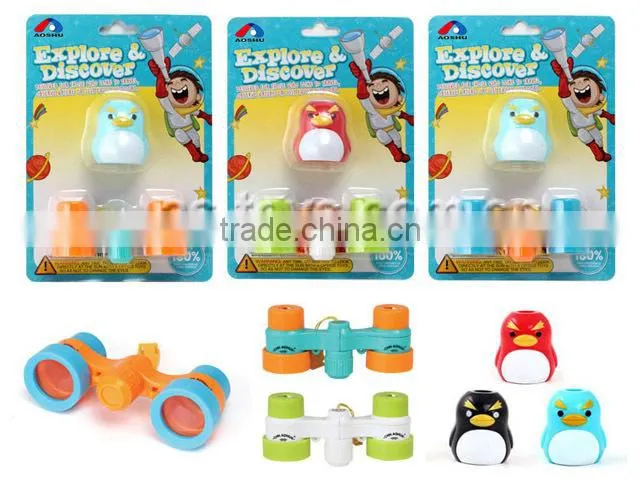 Outdoor explore 3*25 kids mini telescope with kaleidoscope