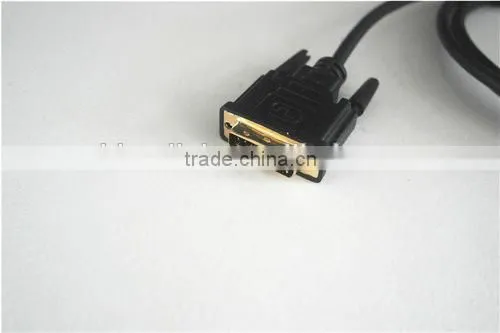 DVI-D 24+1 pin Dual Link Cable DVI Male to Male Gold 1.8m
