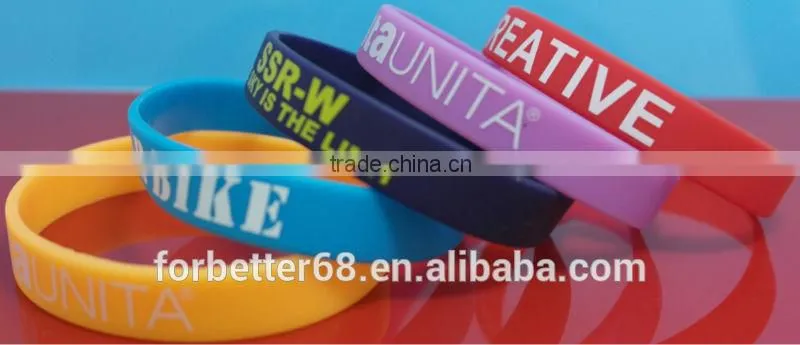 Best Selling Cheapest Imprinted/Silk Screen Silicone Wristbands