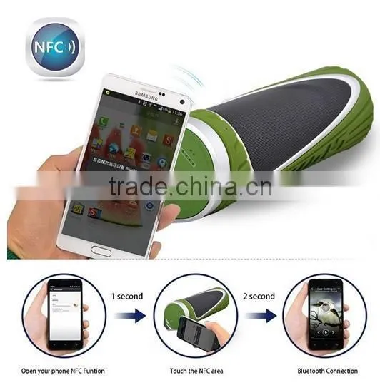 Portable waterproof NFC Bluetooth Speaker with power bank 4000mah mobile phone charger