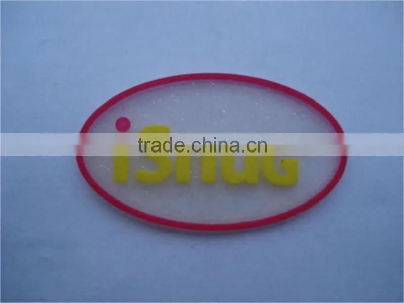 custom pvc rubber jeans patch