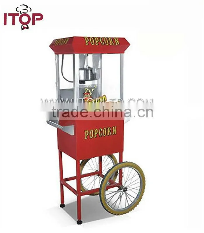 8Oz Non-stick kettle popcorn machine with cart