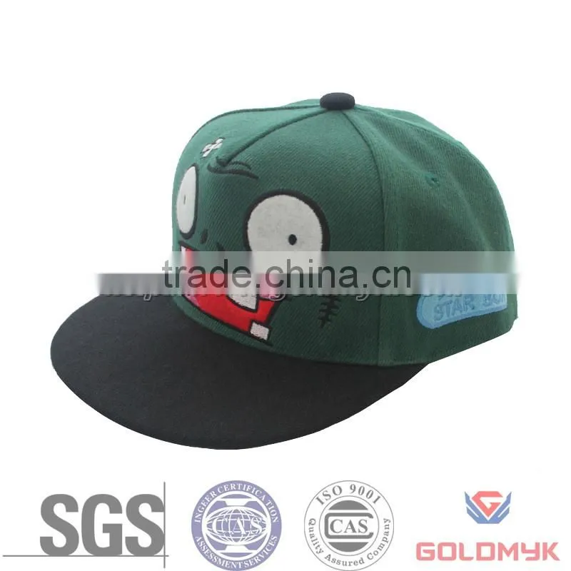 Flat brim kids cap