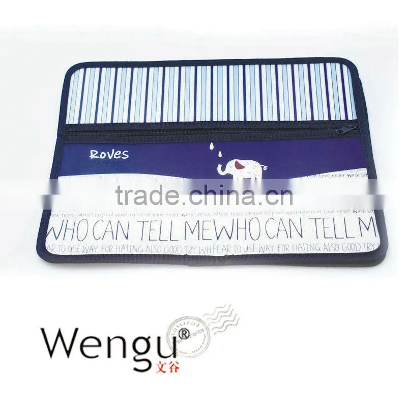 2015 new design student plastic document case pp file bag