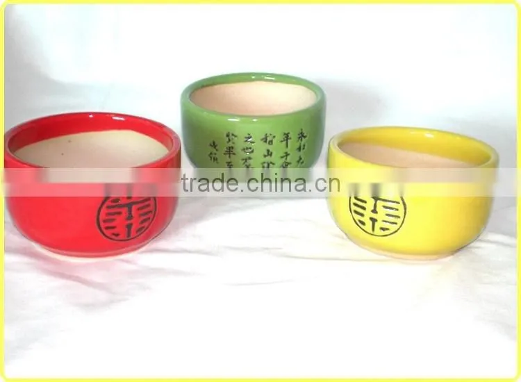 Chinese ceramic flower pot glazed flowerpot planter for garden ornamental decoration