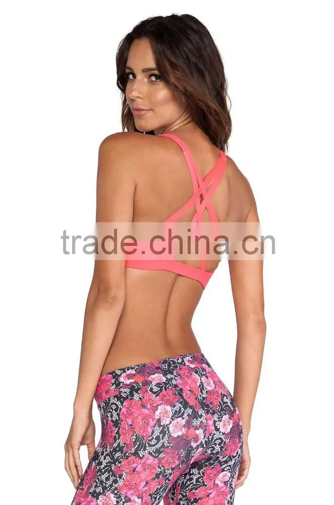 Active Fitness Wear Seamless Sports Bra Strap Yoga Bra