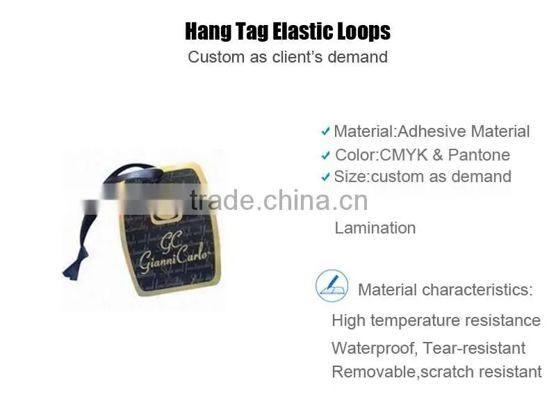 Hot Sale Manila Jeans Hang Tag Elastic Loops In Shenzhen