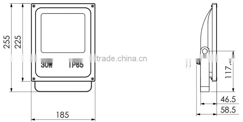 10W/20W/30W/50W/100/200W IP65 outdoor led flood light