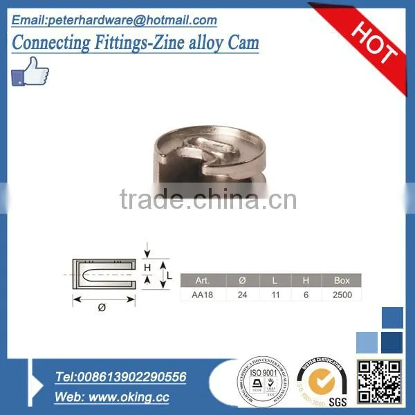 Connecting Cam, connecting fittings for furniture board
