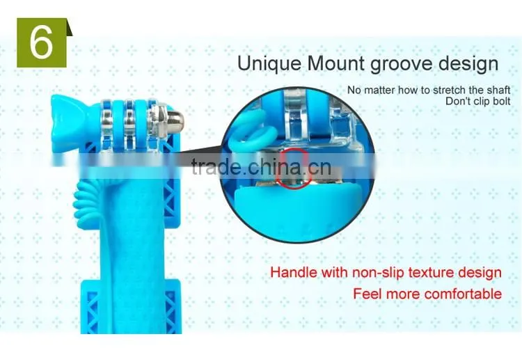 2016 hot sales new design mini wholesale selfie stick