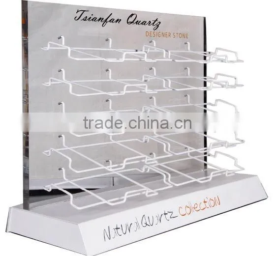 SRT012 Counter metal wire hook display stand