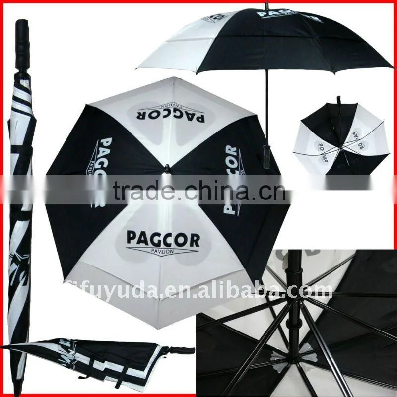 28inch cheap solid strong windproof golf wholesale umbrella
