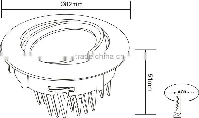 2014 new product 5w cob led ceiling light