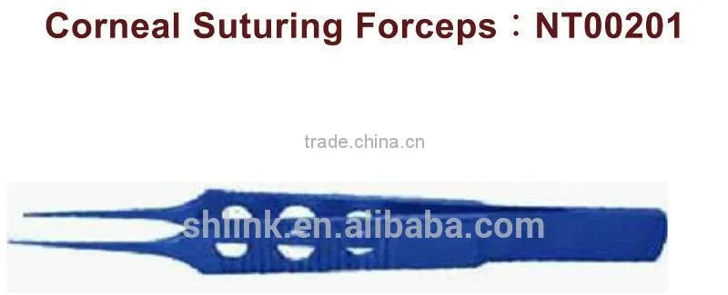 Surgical instrument sraight Corneal Suturing Forceps NT00201