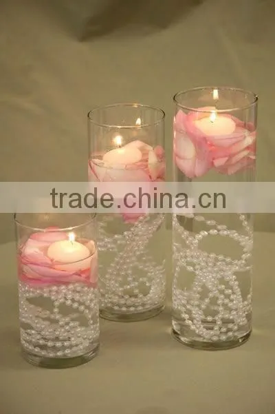 White / Pink Round Floating Candle on Water for home decorative Scented candles