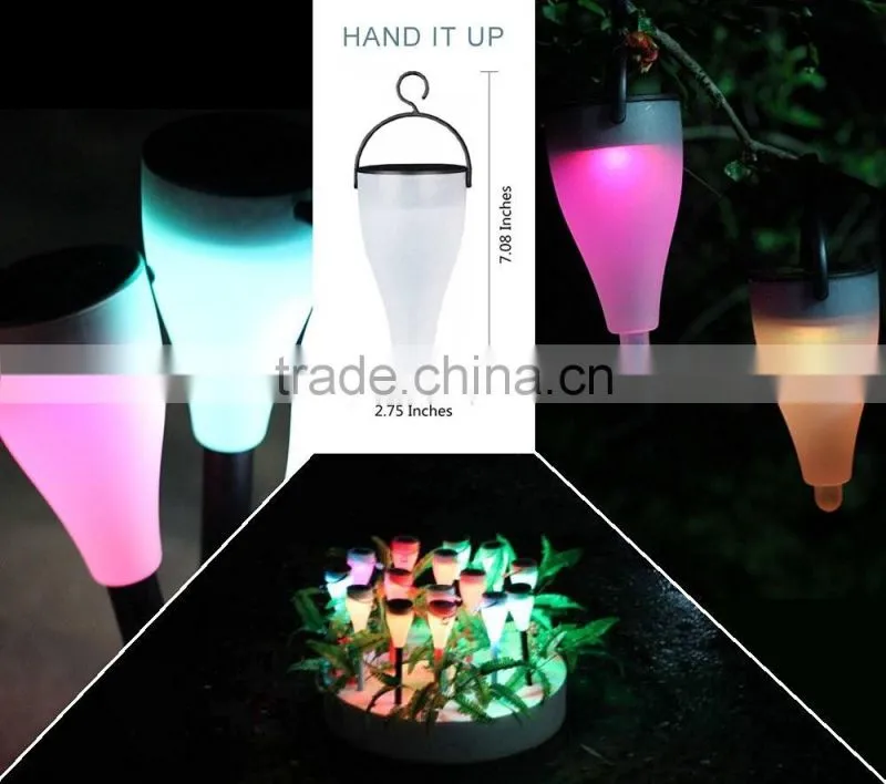 Solar Light, 7-Color Changing, Garden Solar Light Decorative Lights 3 Modes for Different Scenes Garden,Path